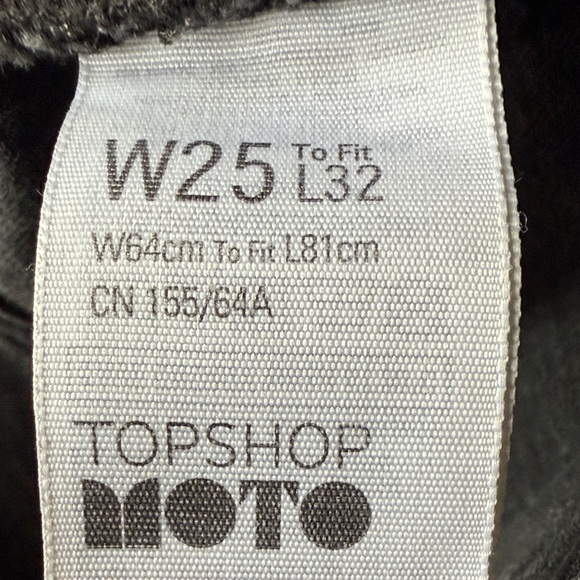 Topshop Black Lace-Up Skinny Jeans - Picture 2 of 3